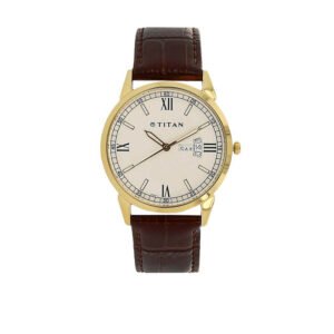Silver Dial Brown Leather Strap Watch 1521YL08