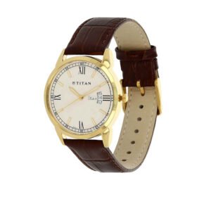 Silver Dial Brown Leather Strap Watch 1521YL08