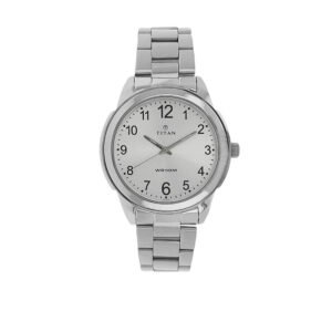 White Dial Silver Metal Strap Watch 1585SM04