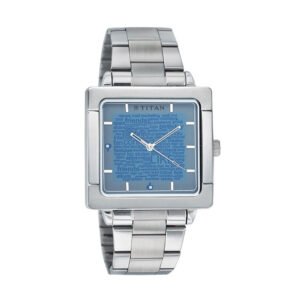 Titan Grey Dial Metal Strap Watch 1594SM03