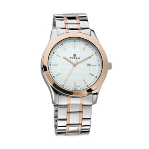 White Dial Two Toned Stainless Steel Strap Watch 1627KM01