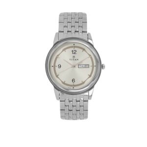 Silver Dial Silver Stainless Steel Strap Watch 1638SM01