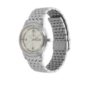 Silver Dial Silver Stainless Steel Strap Watch 1638SM01