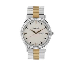 White Dial Two Toned Stainless Steel Strap Watch 1650BM01