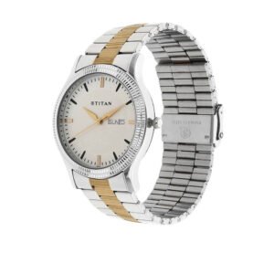 White Dial Two Toned Stainless Steel Strap Watch 1650BM01