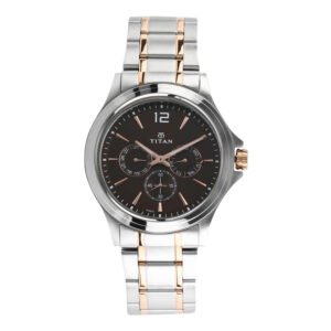 Workwear Watch with Brown Dial & Stainless Steel Strap 1698KM01