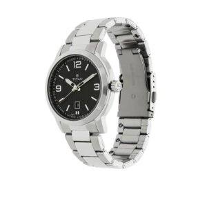 Workwear Watch with Black Dial & Stainless Steel Strap 1730SM02