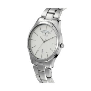 Workwear Watch with White Dial & Stainless Steel Strap 1767SM01
