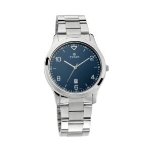 Workwear Watch with Blue Dial & Stainless Steel Strap 1770SM03