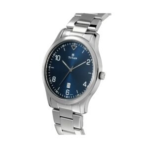 Workwear Watch with Blue Dial & Stainless Steel Strap 1770SM03