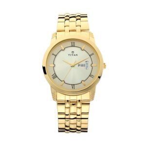 Champagne Dial Golden Stainless Steel Strap Watch 1774YM01