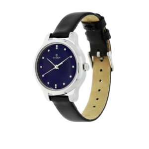 Workwear Watch with Blue Dial & Leather Strap 2481SL08