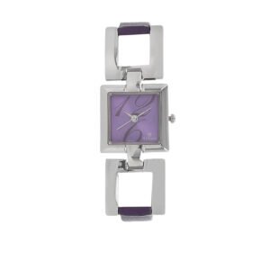 Purple Dial Purple Leather Strap Watch 2484SL03