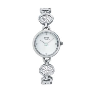 Raga Mother of Pearl Dial Stainless Steel Strap Watch 2512SM01