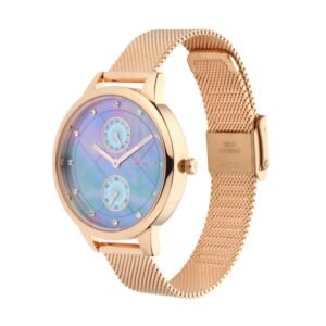 Sparkle Blue Mother of Pearl Dial Metal Strap Watch 2617WM01