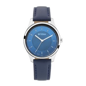 Workwear Watch with Blue Dial & Leather Strap 2639SL02