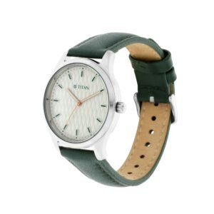 Workwear Watch with White Dial & Leather Strap 2639SL04
