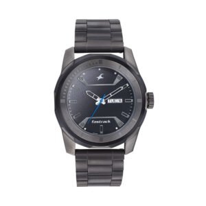 Fastrack Black Dial Analog with Day and Date 3166KM02