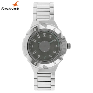 Grey Dial Silver Stainless Steel Strap Watch 6157SM01