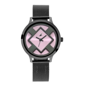 Fastrack – Fit Outs Pink Dial with Mesh Metal Strap 6210NM02