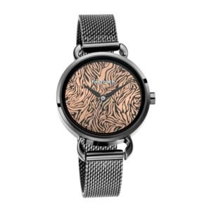 Fastrack Animal Print Watch with Rose Gold Dial 6221NM01