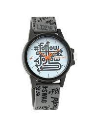 Fastrack Hashtag White Dial Analog Unisex Watches 68012PP09