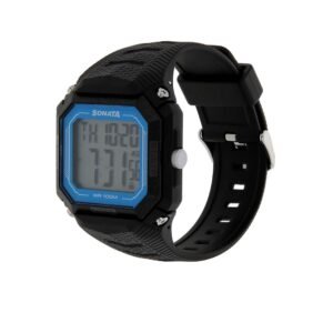 Touch Screen Watch with Black Plastic Strap 77048PP04