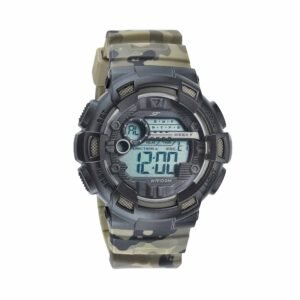 Sonata SF Carbon Fibre Camouflage Watch for Men 77053PP08