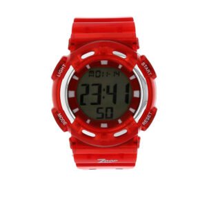 Digital Watch with Red Plastic Strap C3026PP01