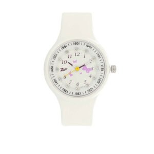 White Dial Watch with Plastic Case C4038PP02