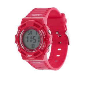 Digital Watch with Red Plastic Strap C4040PP01
