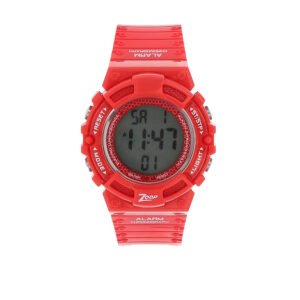 Digital Watch with Red Plastic Strap C4040PP02