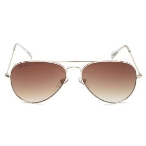 Fastrack Gold Aviator Sunglasses For Men  M165BR3