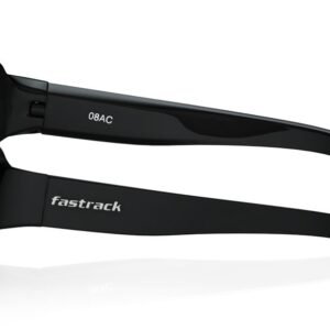 Fastrack Black Wraparound Sunglasses For Men P089BK1