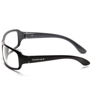 Fastrack Black Wraparound Sunglasses For Men P117WH3