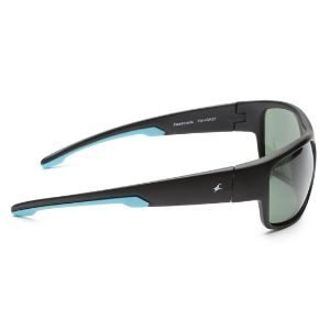 Fastrack Black Wraparound Sunglasses For Men P314GR2P