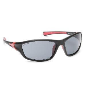 Fastrack Black Wraparound Sunglasses For Men P351BK1