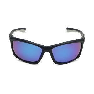 Fastrack Black Wraparound Sunglasses For Men P395BU3