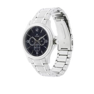 Titan Blue Dial Metal Strap Watch 1698SM02