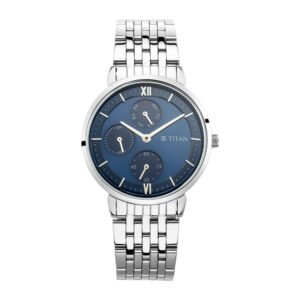 Titan Workwear Watch – Silver Dial with Multifunction feature for Women 2652SM01