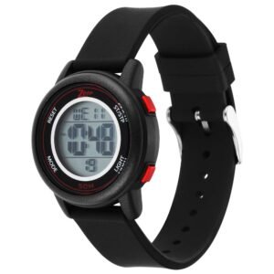 Digital Watch with Black Silicone Strap 16015PP01
