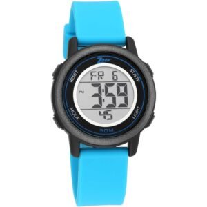 Digital Watch with Blue Silicone Strap 16015PP02