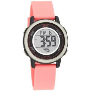 Digital Watch with Pink Silicone Strap 16015PP05