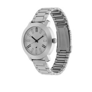 Fastrack 3120Sm01 Analog Silver Dial Watch For Men
