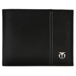 Titan Black Leather Bifold Wallet for Men