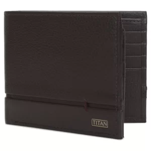Titan Brown Bifold Leather RFID Protected Wallet for Men TW264LM1BR