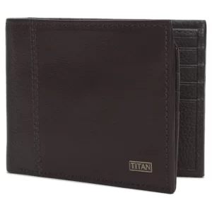 Titan Brown Bifold Leather RFID Protected Wallet for Men TW266LM1BR