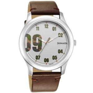 Sonata Mens Watch 77106SL05