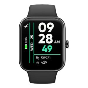 Reflex VOX – Digital Silicone Black Strap Watch with Bulit-in-Alexa & Water Resistant 38072AP01