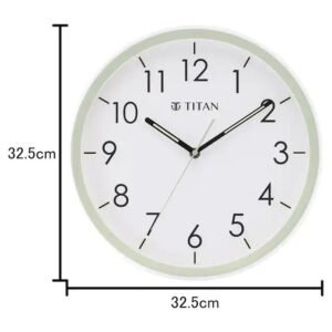 Contemporary White Dial Green Color Lume Filled Hands Technology – 32.5 cm x 32.5 cm (Medium) W0055PA01